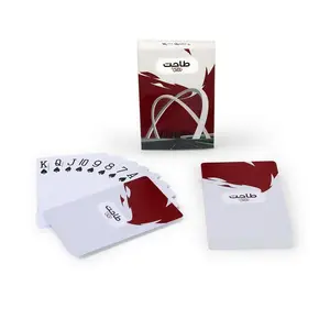 hochbeständiges wasserdichtes material lieferant Tuck Box guter Druck benutzerdefinierte Spielkarten Gold erwachsene Kunststoff benutzerdefinierte Pokerkarten