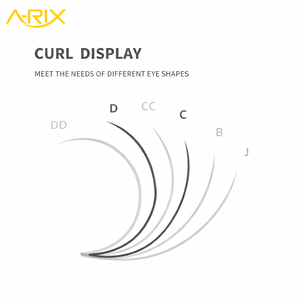 Extensiones de Pestañas A-RIX Serie Flower Fairy 3W Clover W Shape, Color Negro Mate, Doble Punta, Fibra Fina y Suave, Volumen 3D, Pestañas Individuales - Product Image 6