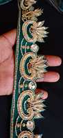 Perles brodées à la main de la meilleure qualité, dentelle ornée de strass, garnitures pour vêtements, disponibles au prix de gros en provenance d'Inde