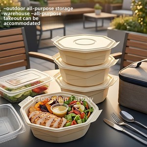 Contenants alimentaires jetables biodégradables de forme irrégulière 2000ml 2500ml Boîtes à emporter écologiques Modèle <span class=keywords><strong>LKB</strong></span> pour homard - Product Image 2