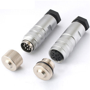 Conectores Circulares CSP C091 de 3-8 Pines, Conectores de Aviación, Instalación por Soldadura, Contactos de Latón Plateado - Product Image 3