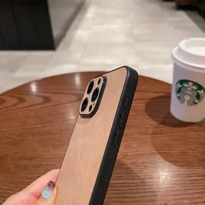 Étui de téléphone en cuir suédé d'agneau antichoc de luxe pour iPhone 15 14 13 12 11 Pro Max XS X XR 7 8 Plus SE3 housse de pare-chocs en Silicone - Product Image 3