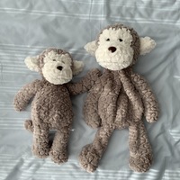Jouet de sommeil pour bébé anti-anxiété en peluche personnalisé, faible MOQ, en forme de canard, sans rembourrage, avec fonction de claquettes
