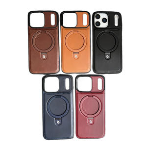 GS Popular Etuis de téléphone portable en cuir de luxe personnalisés pour iPhone 17 Air 17 <span class=keywords><strong>Pro</strong></span> 17 <span class=keywords><strong>Pro</strong></span> Max Etui en cuir avec support magnétique - Product Image 6