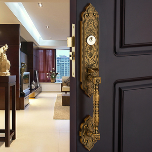 Luxury Villa Antique Double <strong>Door</strong> Lock with Dummy Handle for Wooden <strong>Door</strong> Handle and <strong>Knob</strong> - Product Image 6