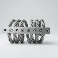 Isolateur de vibrations à câble métallique confortable JGX-0956D-40A pour un environnement de travail amélioré, amortisseur de chocs