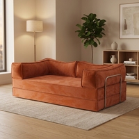 Ensemble de canapé d'angle moderne en tissu de lin durable et écologique avec rembourrage en éponge, livraison directe, mobilier de maison pour appartement aux États-Unis