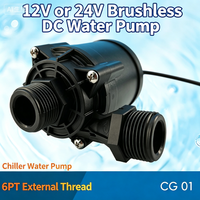 Pompe à eau à flux direct à moteur CC 88 W pour circulation de liquide de refroidissement, basse pression, contrôle entièrement automatique, électrique