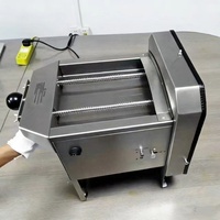 Elektrische automatische plantain-banaan-aardappelchips snijmachine voor fruitverwerkingsbedrijven