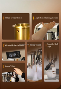 Bơm rung 9 bar Máy pha cà phê espresso chuyên nghiệp nhóm đơn thương mại Máy pha cà phê Espresso cho gia đình - Product Image 4