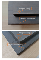 Iterior stratifié MDF/HDF PVC placage feuille en bois insonorisé/porte en bois pour la maison