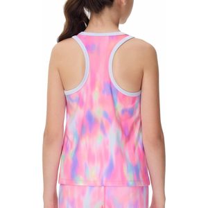Camiseta Deportiva sin Mangas para Niña FOXA, Estilo Racerback, Transpirable, para Yoga y Ejercicio, con Estampado Tie Dye, Spandex y Poliéster - Product Image 2