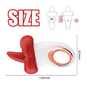 Lưỡi liếm Vibrator g-spot âm vật kích thích 10 Tần số rung đẩy Miệng Lớn lưỡi Vibrator Đồ chơi tình dục cho phụ nữ - Product Image 5