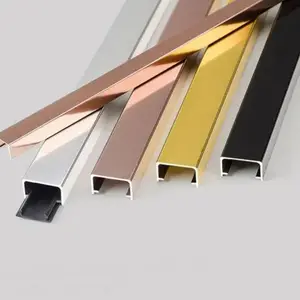 Perfil de aluminio para marcos de fotos, Metal, oro rosa, estilo europeo, superventas