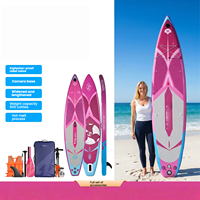 Nouvelle Arrivée OEM Usine Planche de SUP Gonflable Rose Extra Large 33'' Vente Chaude en Gros