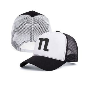 Custom Design Your Own Logo Baseball <b>Cap</b> Cotton 5 Panel Mesh <b>Snap</b> Back Men Bulk Trucker Hat - Product Image 5