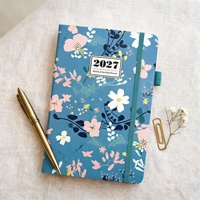 2027 Meilleures ventes : Couverture de planificateur A5 en cuir de qualité supérieure, à écriture fluide, pour l'école, le travail, les accords et la planification quotidienne