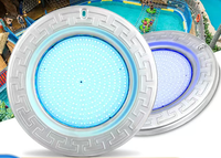 Lampes LED multicolores RGB pour piscine, 12V, étanches IP68, cordon de 50 pieds avec transformateur, niches humides de 10 pouces pour piscine