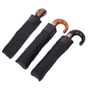 Classic Style Men Automatic 10 Ribs Strong <b>Windproof</b> Resistant 3 Folding <b>Umbrella</b> Rain Business Male Quality Parasol - Product Image 1