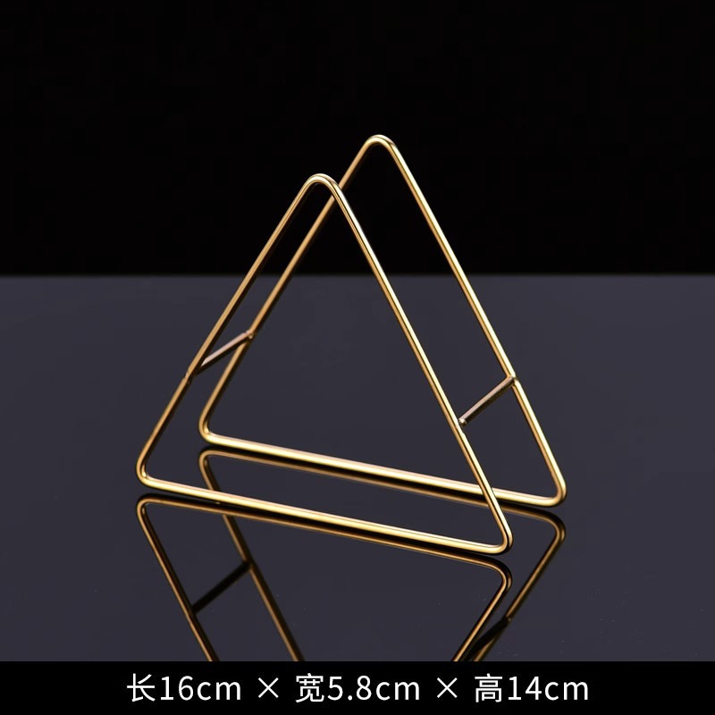 Portadiscos triangular [chapado en oro]