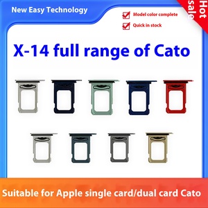 HODAXIN Plateau pour carte SIM simple et double pour Apple Compatible avec <span class=keywords><strong>iP</strong></span> X 11 12 13 14 15 Modifié Dual Card Slot Mobile Phone Accessory - Product Image 2