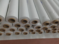 Ligne de production de bâches en PVC et de bannières flexibles à haute productivité, extrudeuse bivis, commande PLC, machines automatiques