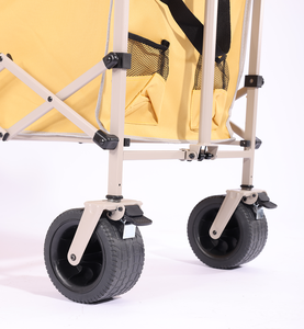 <strong>Folding</strong> Food Wagon <strong>Cart</strong> with Portable Foldable Table Umbrella OEM Customized Shopping Vendor Wagon Trolley with Awning - Product Image 5