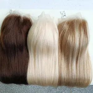 3x5 2x6 5x6 6x6 cuticle aligned raw virgin European human hair 60# ice white transparent hd Lace closure