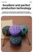 Premium 3 İnç Eterik Handpan Ses Perküsyon Enstrümanı Mini Metal Dil Davulu Meditasyon Yoga Çocuklar Yeni Başlayanlar İçin