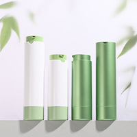 Flacon cosmétique rotatif sans air en ABS, simple, 30/50 ml, portable, rechargeable pour sérum, lotion, soins de la peau, vente en gros OEM, personnalisable