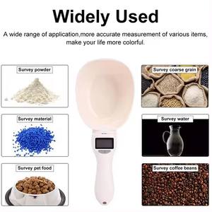 애완 동물 사료 저울 전자 측정 도구 개 고양이 먹이 그릇 측정 스푼 주방 저울 디지털 디스플레이 계량 스푼 - Product Image 5