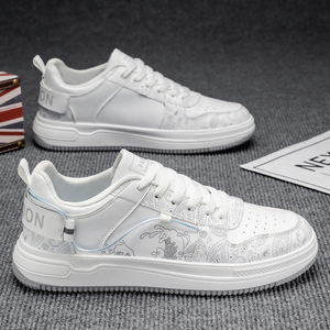 2026 Summer New Trendy, Versatile, Breathable, Casual White Sneakers with Soft Bottom for Men, One-Piece <b>Slide</b> Sandals - Product Image 1
