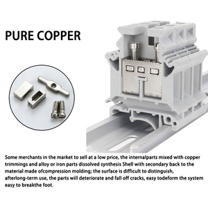 CNTD CUK-16 vít Din Rail khối thiết bị đầu cuối 76A 800V 2.5mm ² dây nối vít thiết bị đầu cuối công nghiệp điều khiển tự động hóa - Product Image 3