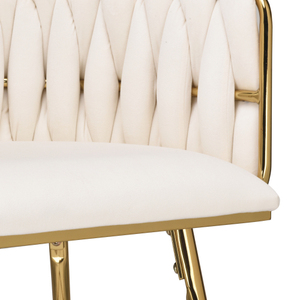 Counter Height Adjustable <b>Bar</b> Stools Set of 2 26 Inch Modern Mid-Century with Backs & Metal Legs for Dining & Living Room - Product Image 4