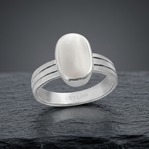 ปะการังขาวอิตาลี ปะการังขาวญี่ปุ่น ปะการังขาวรูปไข่ จาก Ceylon Gems Marjan สำหรับใส่ทุกวัน หินมาร์จาน - Product Image 3