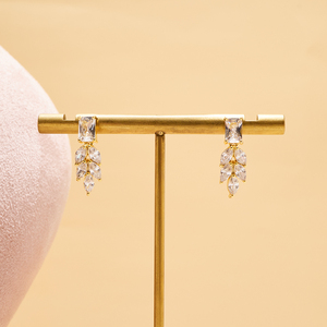 Conjunto de collar de circonia cúbica hecho a mano, joyería elegante de boda, conjunto completo de joyas, chapado en oro de Dubái, venta al por mayor, 017068 - Product Image 6