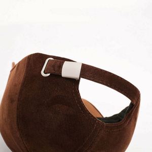 Casquette de baseball tendance en velours côtelé pour femme, idéale pour l'automne et l'hiver, parfaite pour le quotidien et les sorties, chaude et stylée - Product Image 4