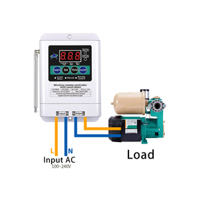 1CH <span class=keywords><strong>RF</strong></span> modalità di ritardo della pompa dell'acqua a prova di acqua IP64 433 MHz telecomando interruttore trasmettitore e ricevitore - Product Image 4