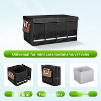 Organisateur de coffre de voiture en nylon léger, pliable, gain de place, boîte de rangement de cargaison, bac de rangement portable pour l'intérieur de la voiture, SUV