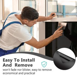 Película de Vinilo Negra <span class=keywords><strong>para</strong></span> <span class=keywords><strong>Ventanas</strong></span> Arquitectónicas, Protección Solar, Reflectante, Privacidad, <span class=keywords><strong>Adhesivos</strong></span> Decorativos <span class=keywords><strong>para</strong></span> el Hogar, Película de Plástico <span class=keywords><strong>para</strong></span> <span class=keywords><strong>Vidrios</strong></span> de Edificios - Product Image 3