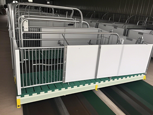 Caisses de mise bas et systèmes de plancher de pépinière Cages pour animaux avec plancher à lamelles pour la finition - Product Image 6