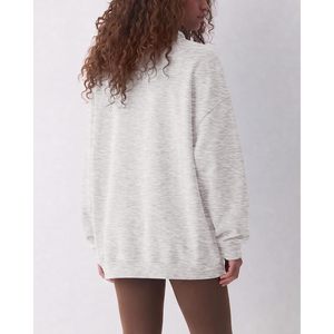 Sudadera Oversize de Cuello Alto para Mujer FOXA, Blusa de Algodón Mezclado, Prendas de Otoño, Antiarrugas, Tejida, Manga Larga - Product Image 3