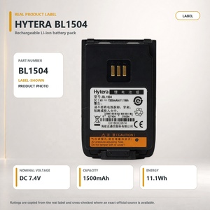 Batería de Radio Original Hytera BL1504 de Iones de Litio, 1500mAh, 7.4V, IP67, para las Series PD4, PD5 y PD6, Kit de Suministro al por Mayor - Product Image 1