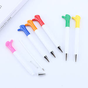 Bolígrafo de pulgar creativo, promoción publicitaria, bolígrafos de regalo de marca, bolígrafo de gesto personalizado - Product Image 4