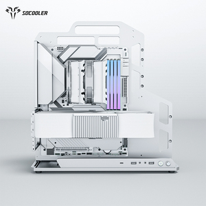Socooler SOC-J <span class=keywords><strong>haut</strong></span> <span class=keywords><strong>de</strong></span> <span class=keywords><strong>gamme</strong></span> Mid Tower Gaming Computer Case ATX Mid Tower avec panneau en verre trempé pour les joueurs <span class=keywords><strong>PC</strong></span> - Product Image 5