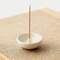 Support à encens rond Off White pour décoration créative de la maison