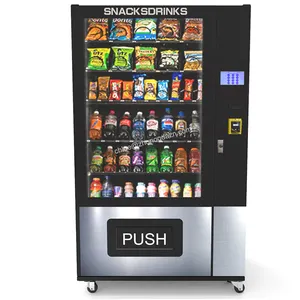 ドイツZhongda自動飲料自動販売機スナック屋外用冷蔵食品自動販売機