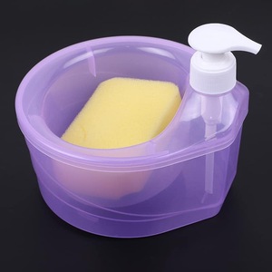 Dispensadores de Jabón <span class=keywords><strong>para</strong></span> Baño, Dispensador de Jabón Líquido de Plástico, Soporte <span class=keywords><strong>para</strong></span> Esponja <span class=keywords><strong>para</strong></span> <span class=keywords><strong>Fregadero</strong></span> de Cocina - Product Image 5