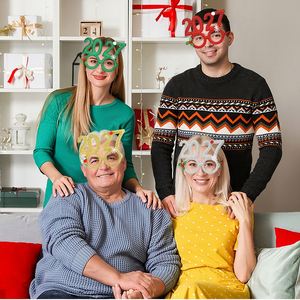 For New 2027 Digital <b>Christmas</b> Booth Glasses Birthday Party <b>Decoration</b> Photo Props Berry - Product Image 3