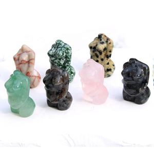 Vente en gros usine – Figurine sculptée en <span class=keywords><strong>pierre</strong></span> semi-précieuse naturelle mixte de 3-4 cm, représentant une femme enceinte, pour la lithothérapie et la décoration intérieure - Product Image 6